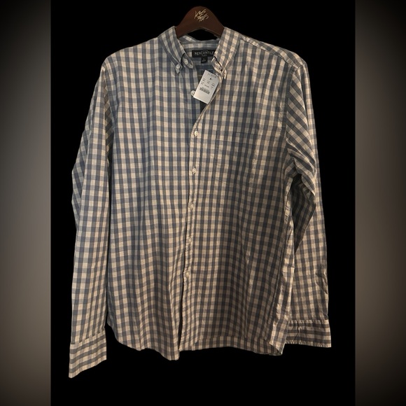 J. Crew Other - BNWT Mens J. Crew Mercantile Flex Slim Fit Long Sleeve Button Front Shirt -L